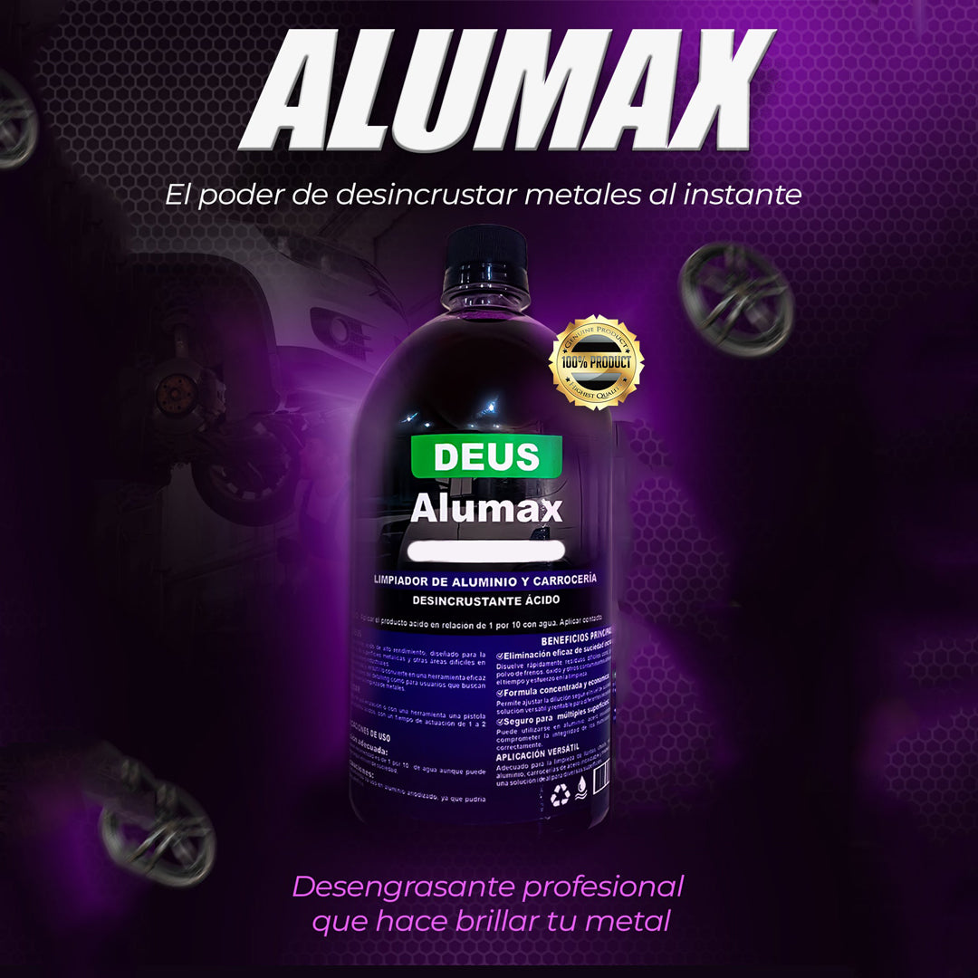 Alumax I Desengrasante profesional que hace brillar tu auto
