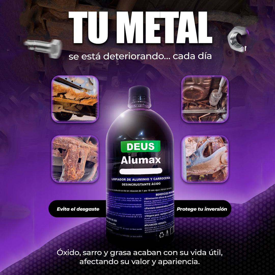 Alumax I Desengrasante profesional que hace brillar tu auto