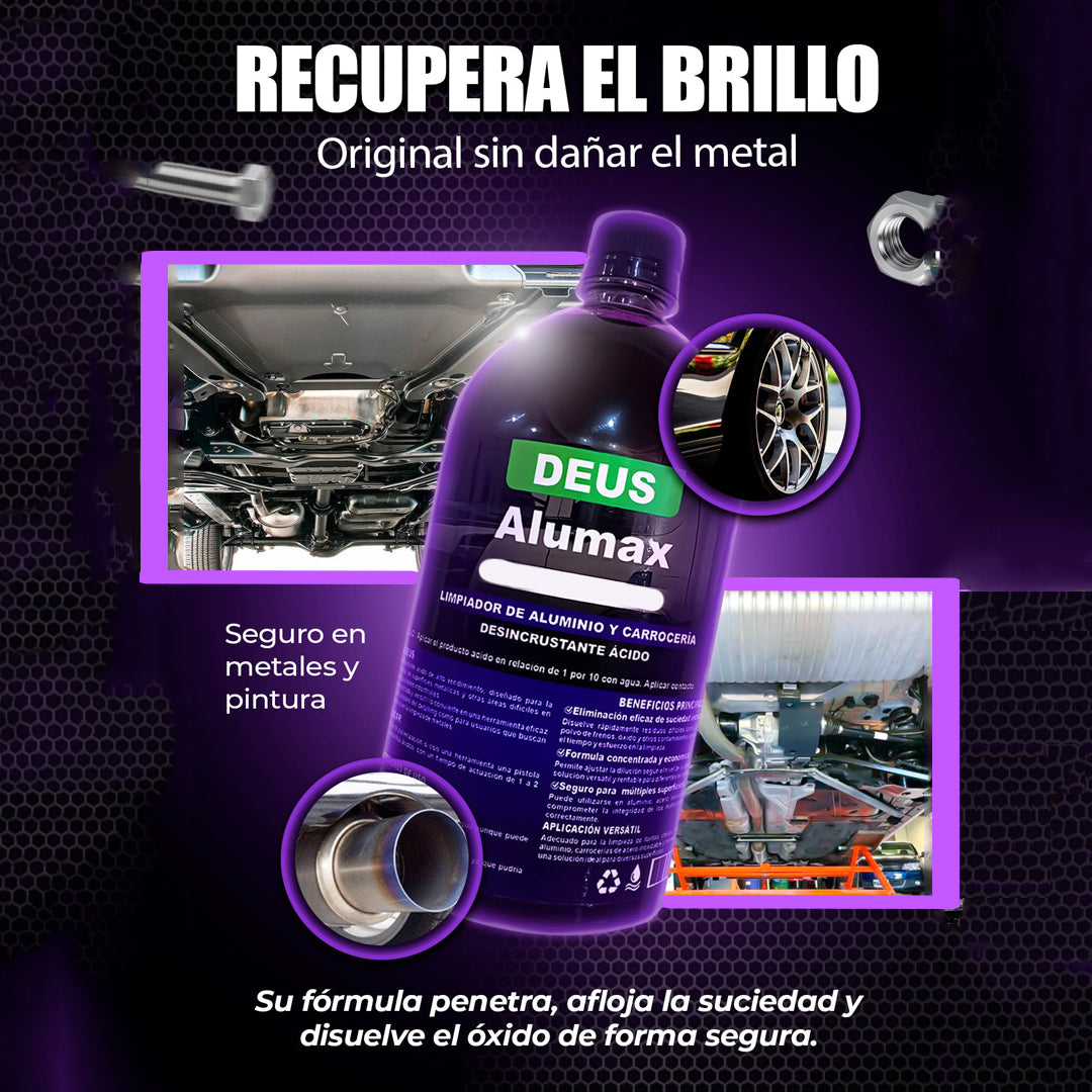 Alumax I Desengrasante profesional que hace brillar tu auto